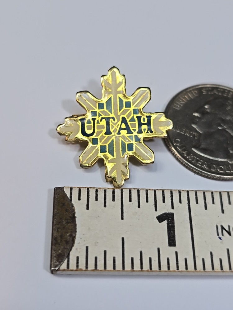 Utah Snowflake Souvenir Lapel Pin