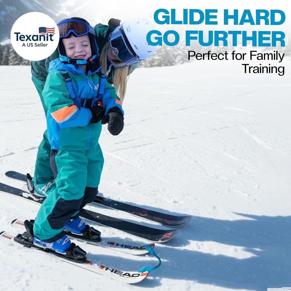 Wedgease Ski Tip Connector - Learn to Ski - Teaches Speed Control, Making a Wedg