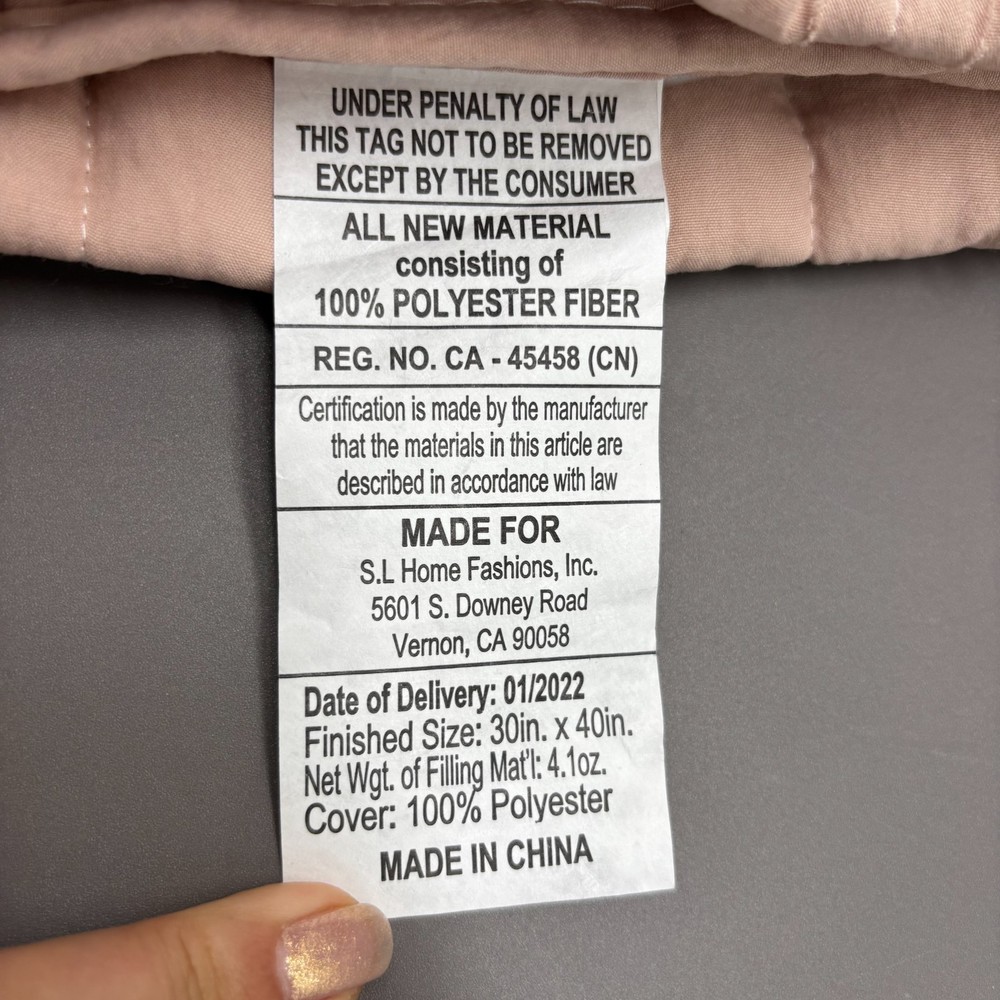Eden Baby Stroller Blanket Oversized Light Clay 30x40 Soft Polyester Prewashed