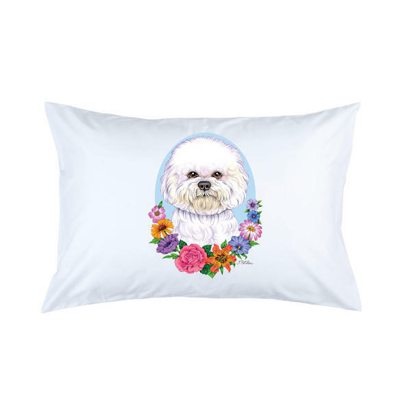 Bichon Frise Show Cut Micro Fiber Pillowcase