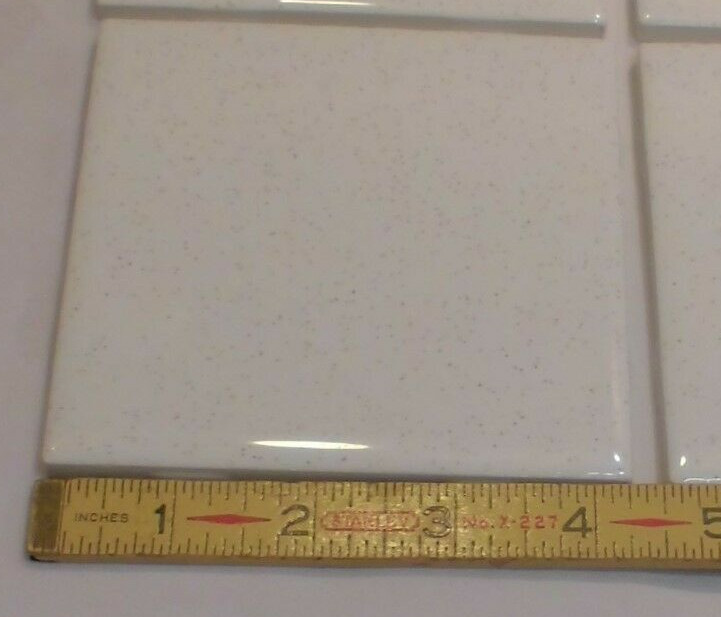 1 pc. Gold Mist-Dust: Ceramic Tile #48 by American Olean 4-1/4" Glossy Speckled