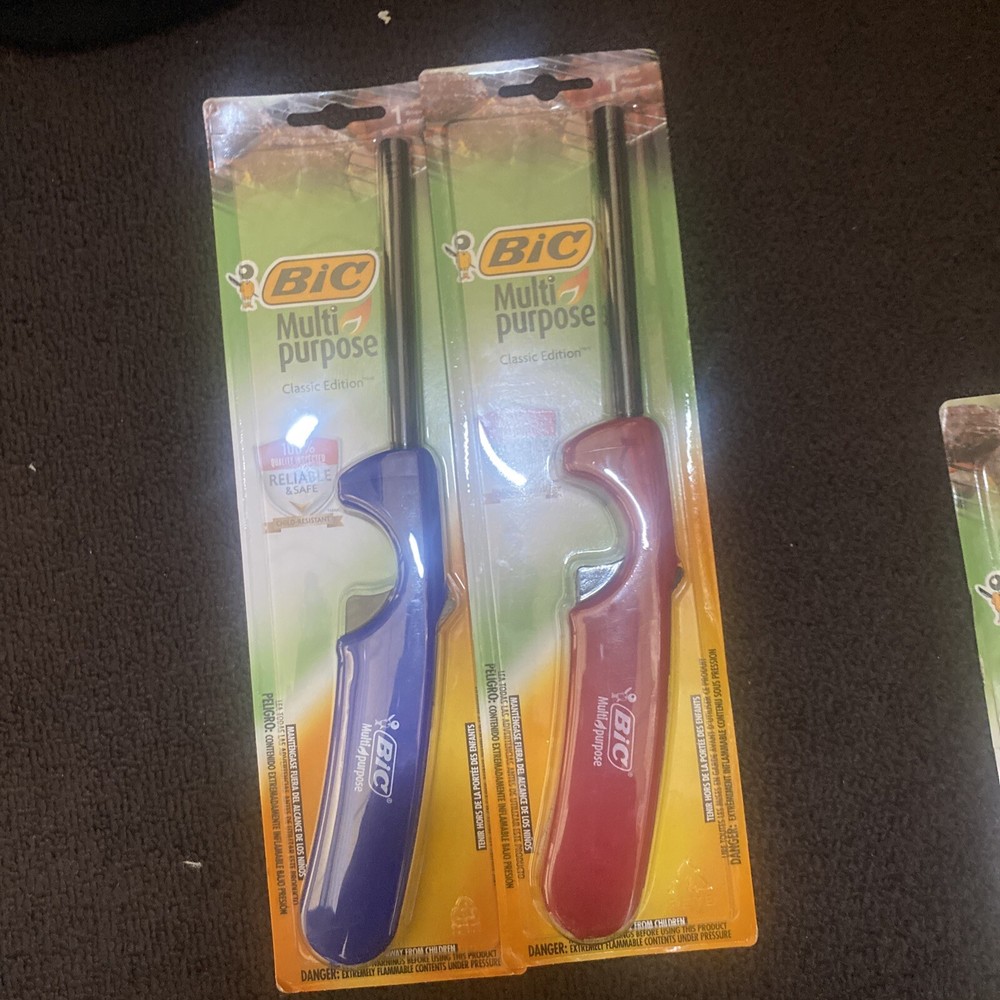 (2) BIC 1-Pack Multi-Purpose Lighter ( Red And Blue Colors )