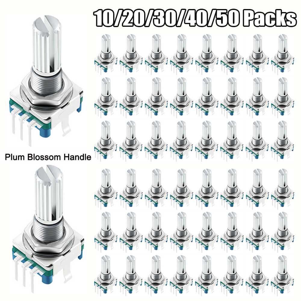 LOT Rotary Encoder Switch EC11 Audio Digital potentiometer 20mm Knurled  Shaft