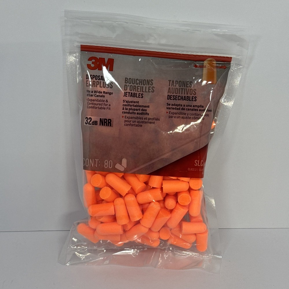 *NEW* 3M Orange Disposable Ear Plugs (80-Pack)
