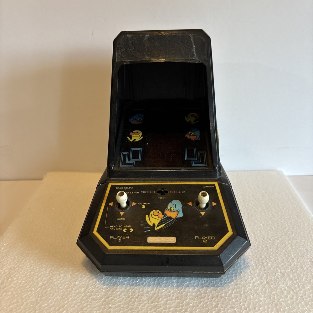 1981 Coleco Midway PAC-MAN Tabletop Mini Arcade Machine Game Tested & Working