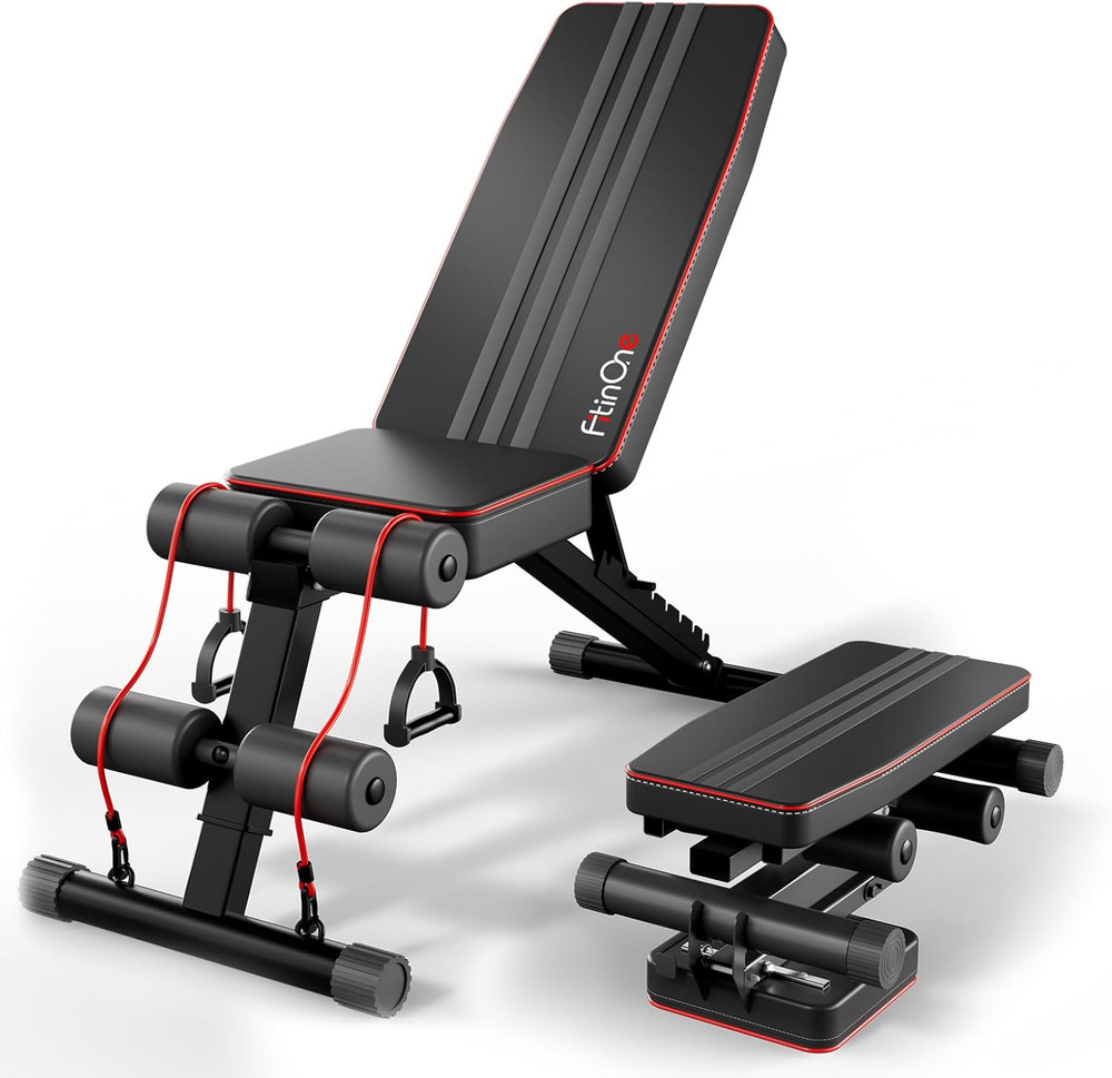 Adjustable Folding Weight Bench for Home Gym, 660 Lbs Capacity Multi-Functional