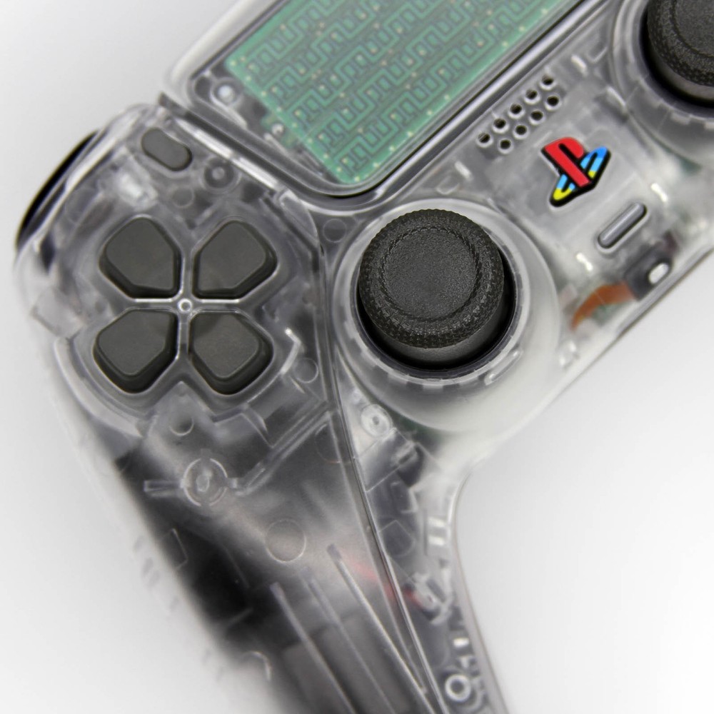 Killscreen Retro Clear PS5 Controllers Pro DualSense Red Blue Green Yellow