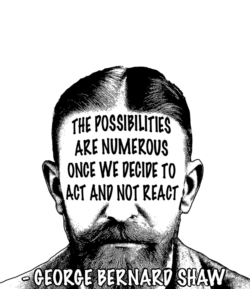 George Bernard Shaw Quote Stickers