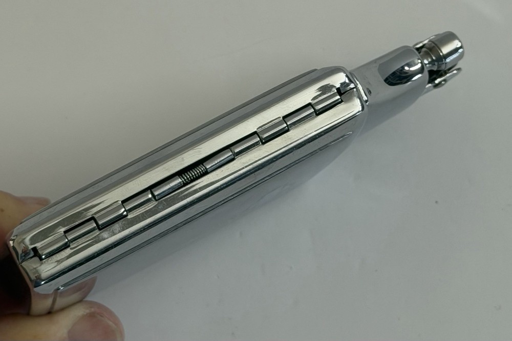 Ronson King Mastercase Silver Tone Lighter and Cigarette Case