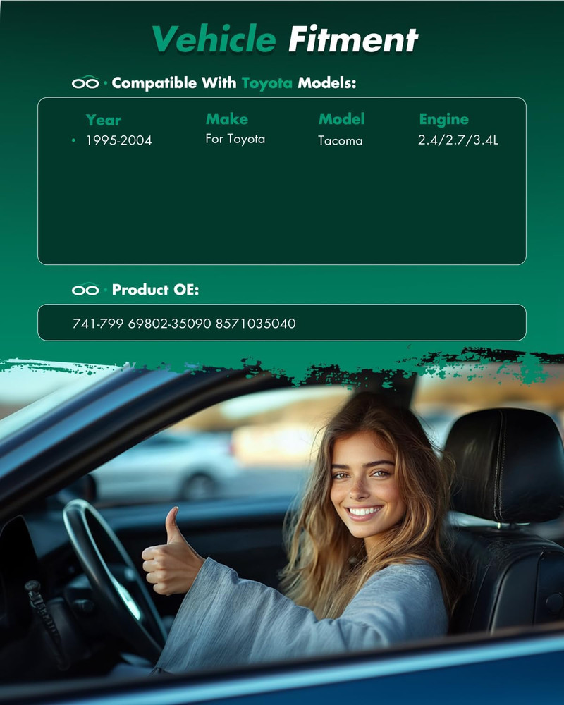 1995-2004 Tacoma Front Left Driver Side Window Regulator–Compatible