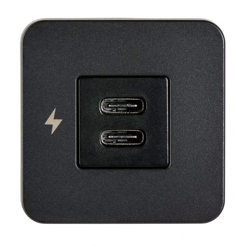 Scanstrut TILE USB-C Interior Charging Socket - 12/24V - Black Bezel [SC-TILE-20