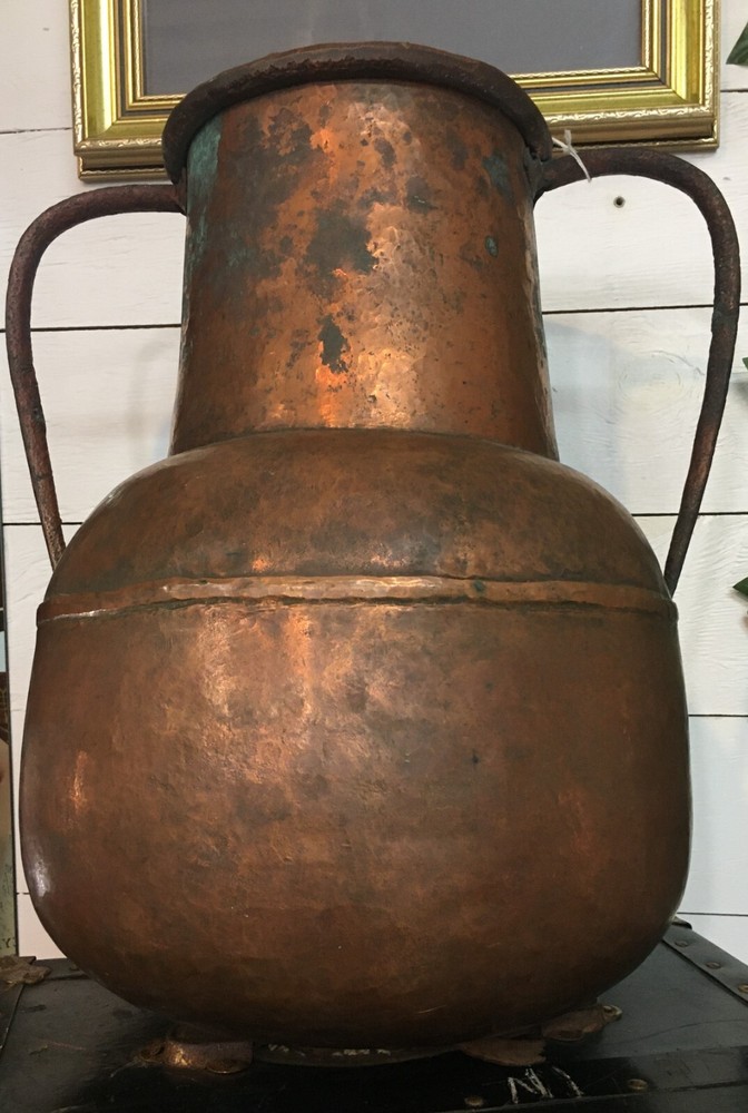 Vintage Copper Urn 18" tall