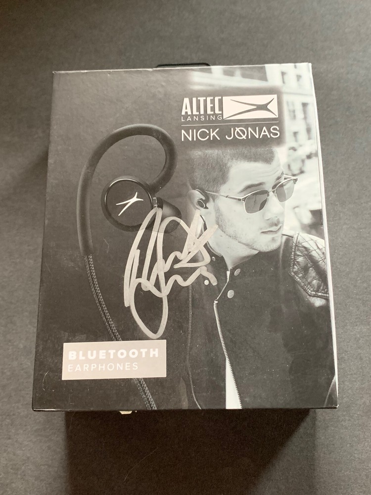 Nick Jonas Signed Headset Box Brothers
