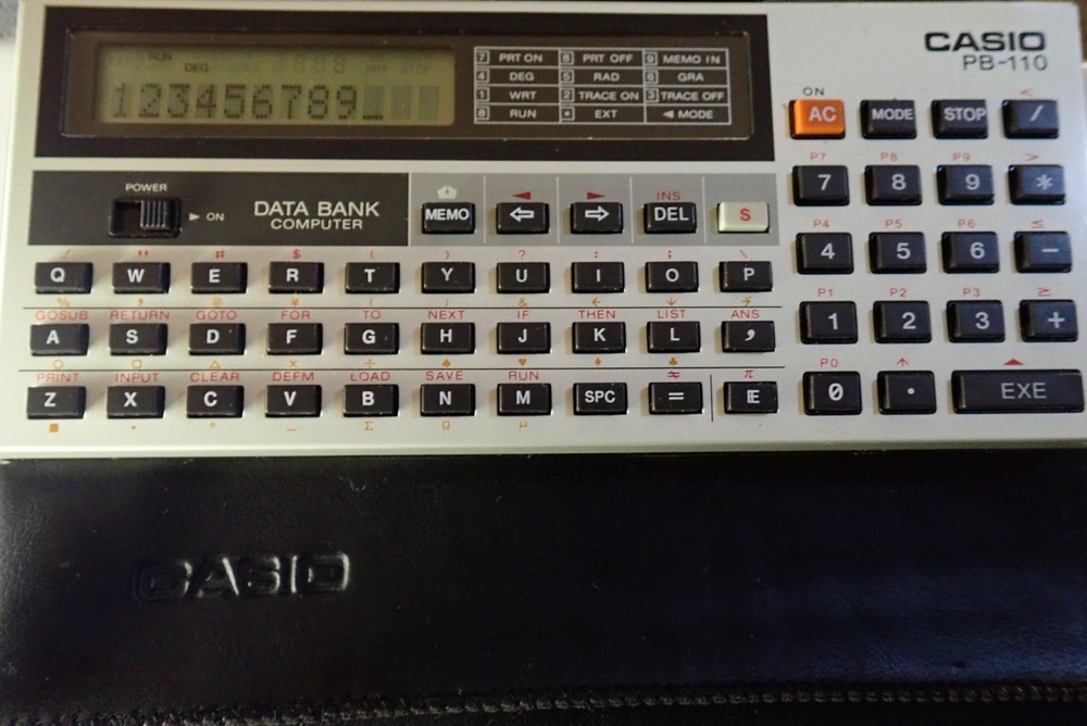 Vintage CASIO PB-110 Pocket Computer BASIC Programmable Calculator Japan
