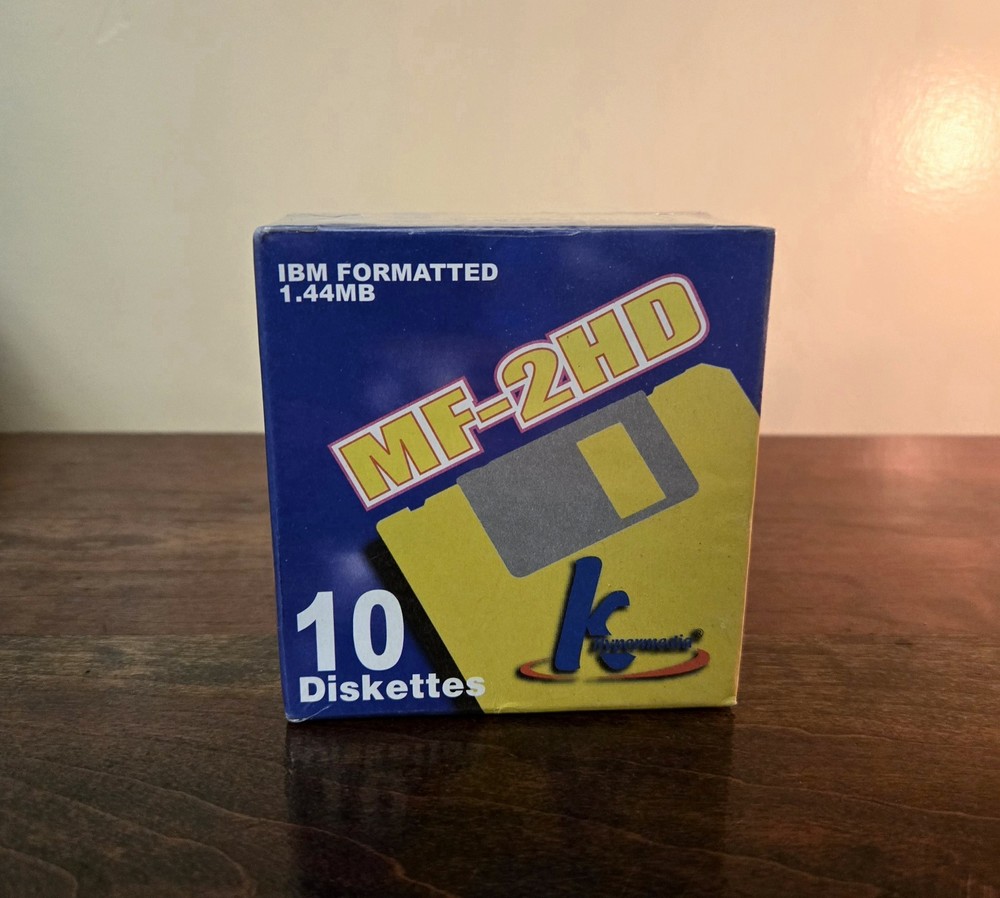 1.44MB IBM Formatted MF-2HD Floppy Diskette 10 Count Pack