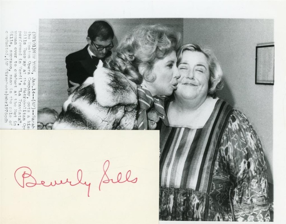 Beverly Sills- Signed Index Card