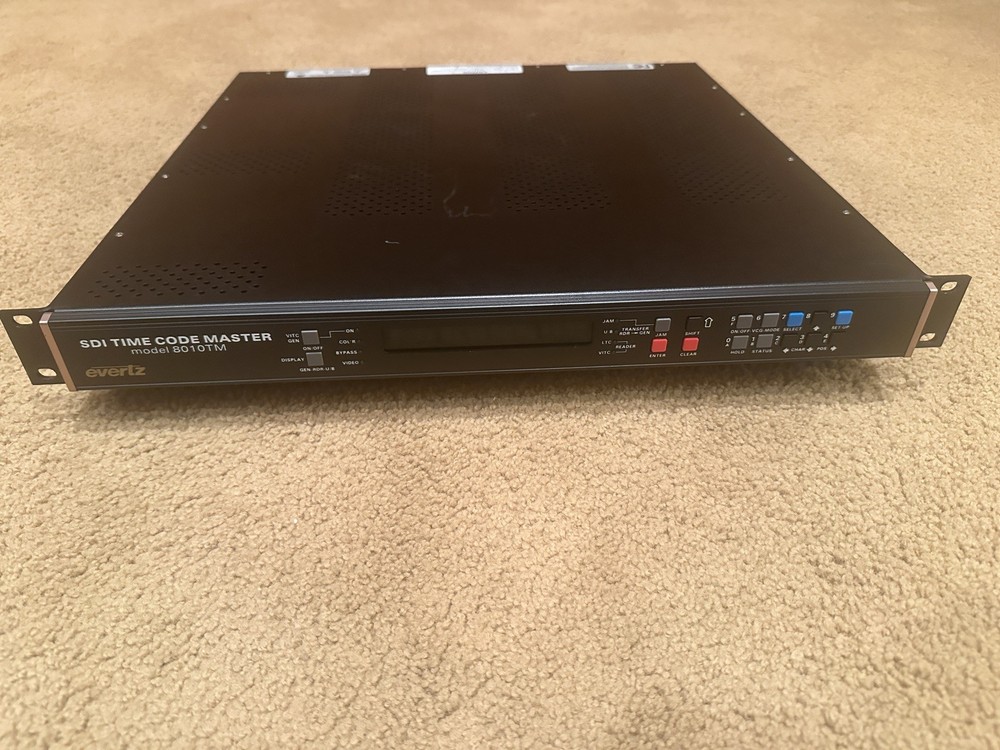 Evertz 8010TM SDI Time Code Master, Used Good Condition