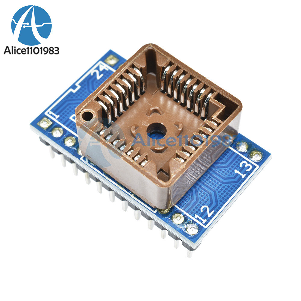 PLCC28 to DIP24 EZ Programmer Adapter Socket IC Test Socket Universal Converter