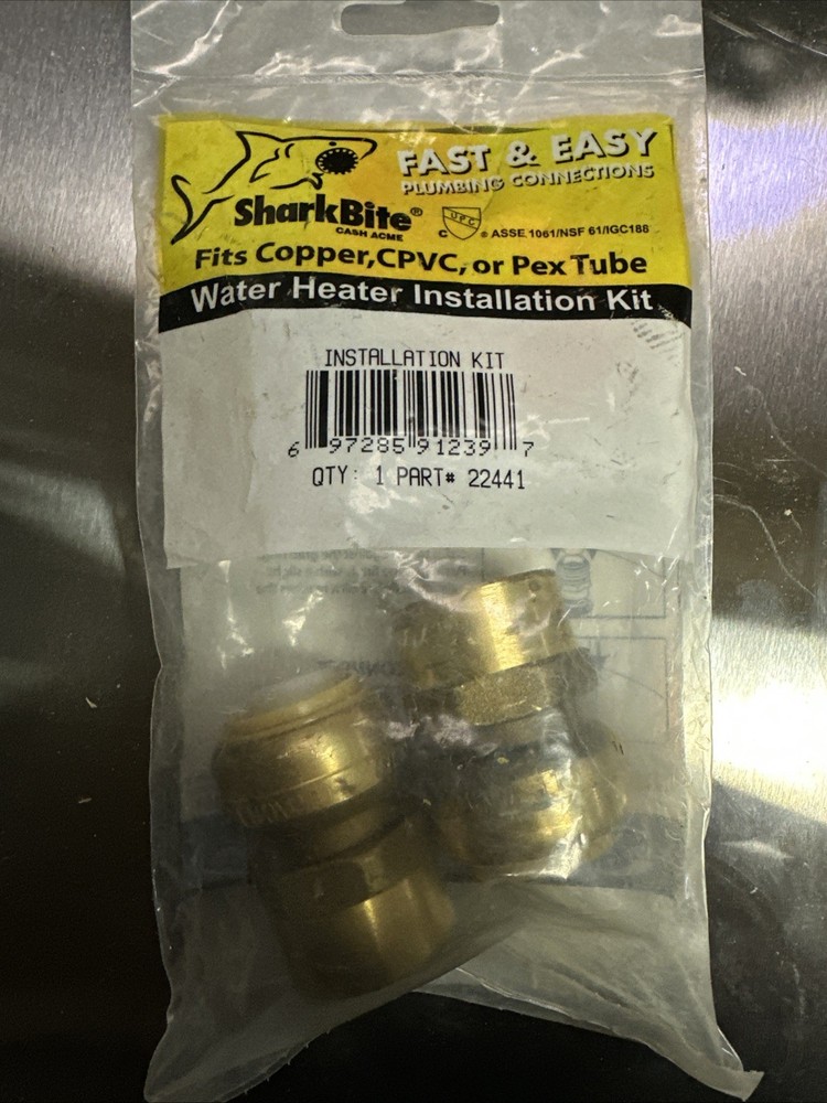 shark bite Water Heater Install Kit 22441