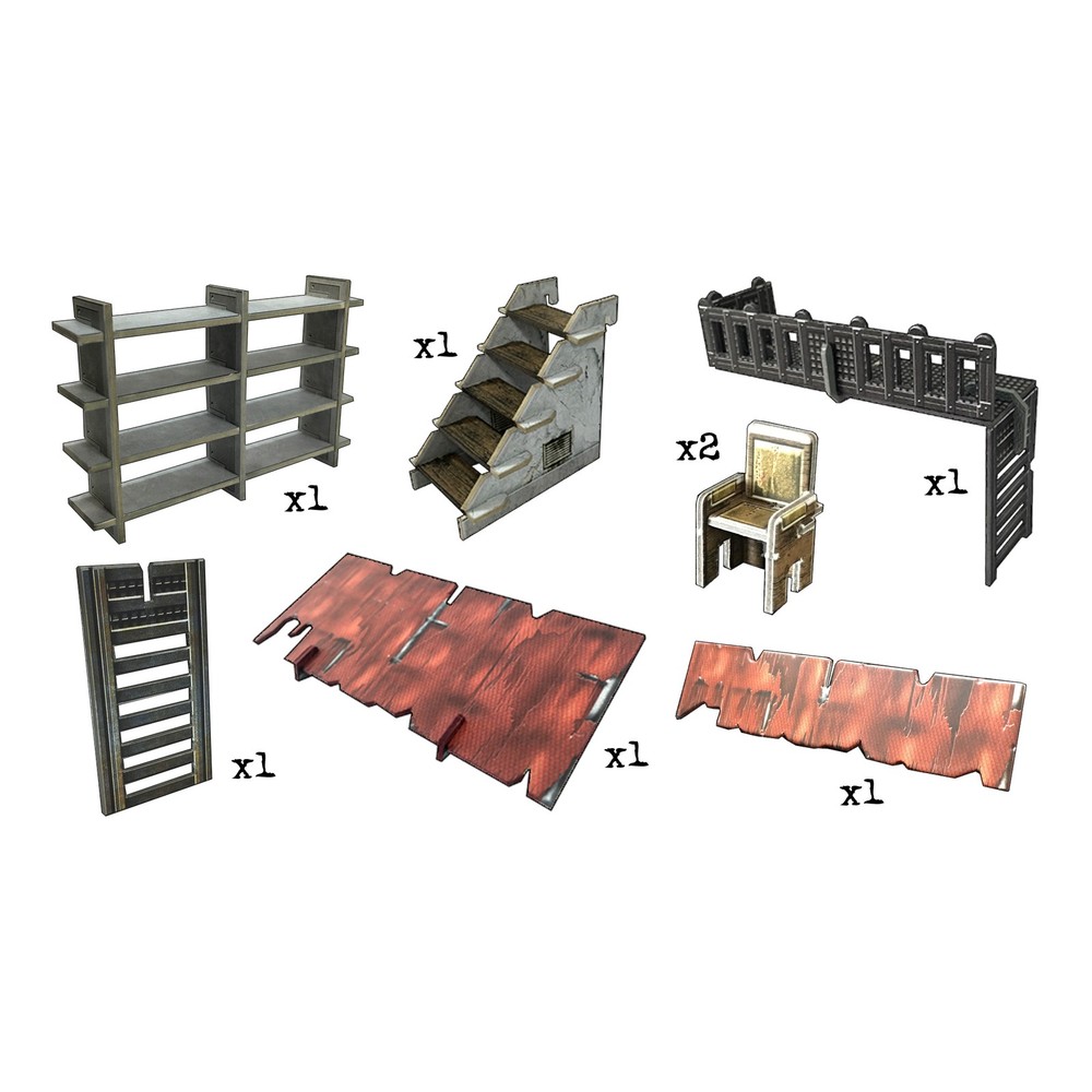 Really Useful Items Scatter Terrain - Fallout Crisis Protocol Battle Systems YHP