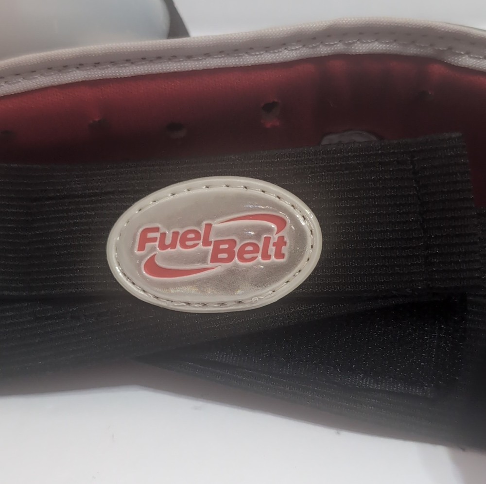 FuelBelt Running Hydration Belt 4 Bottles Red Black Adjustable