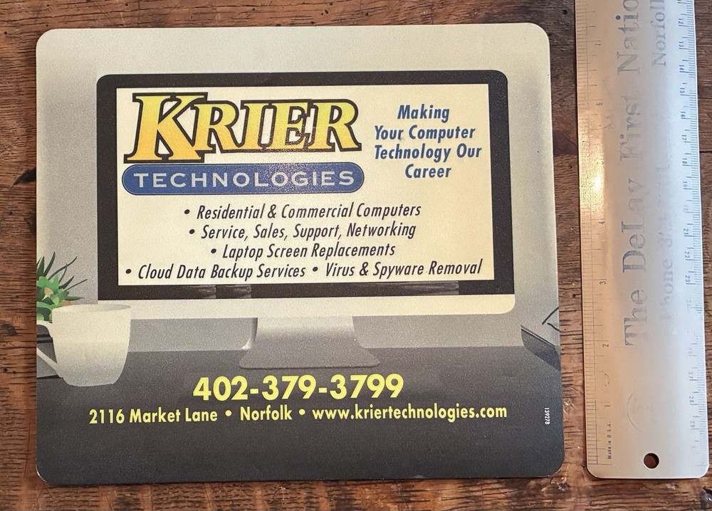 Krier Technologies Advertising Mousepad