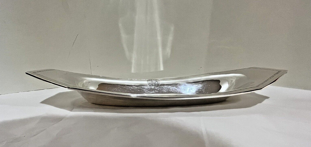 Schofield Sterling Silver Tray Monogrammed 358 Grams 13" Long.