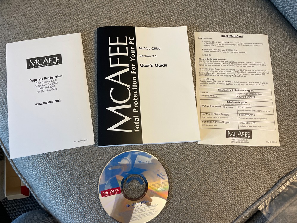 McAfee Office Windows ME 95 98