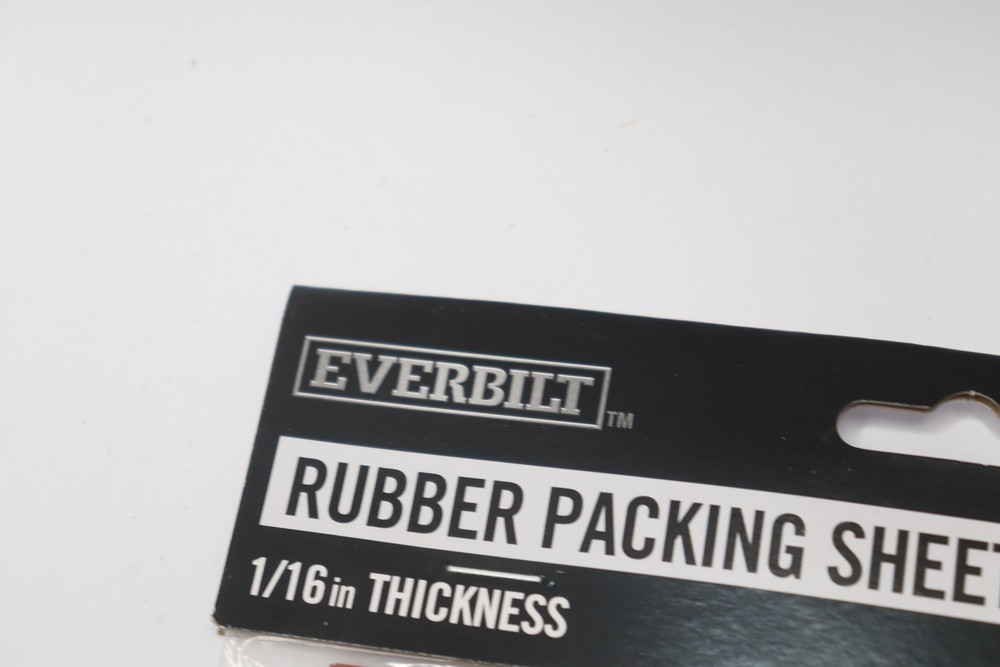 (2-Pk) Everbilt Packaging Sheets Rubber 6" x 6" x 1/16" 865450
