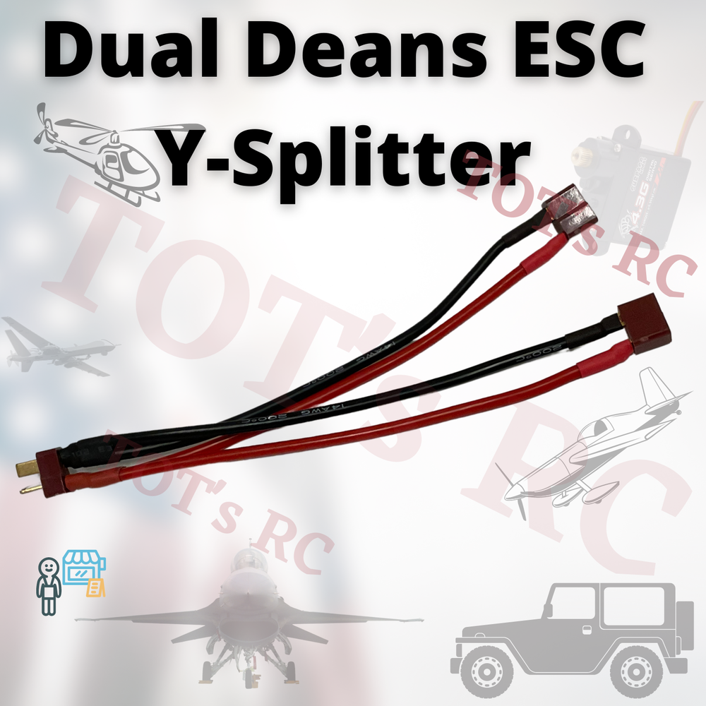 Dual ESC to Battery Y-Splitter Deans (T-Plug)