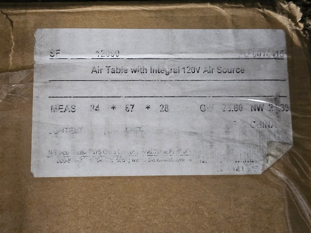 Science First Air Table with Integral 120V Air Source 12000