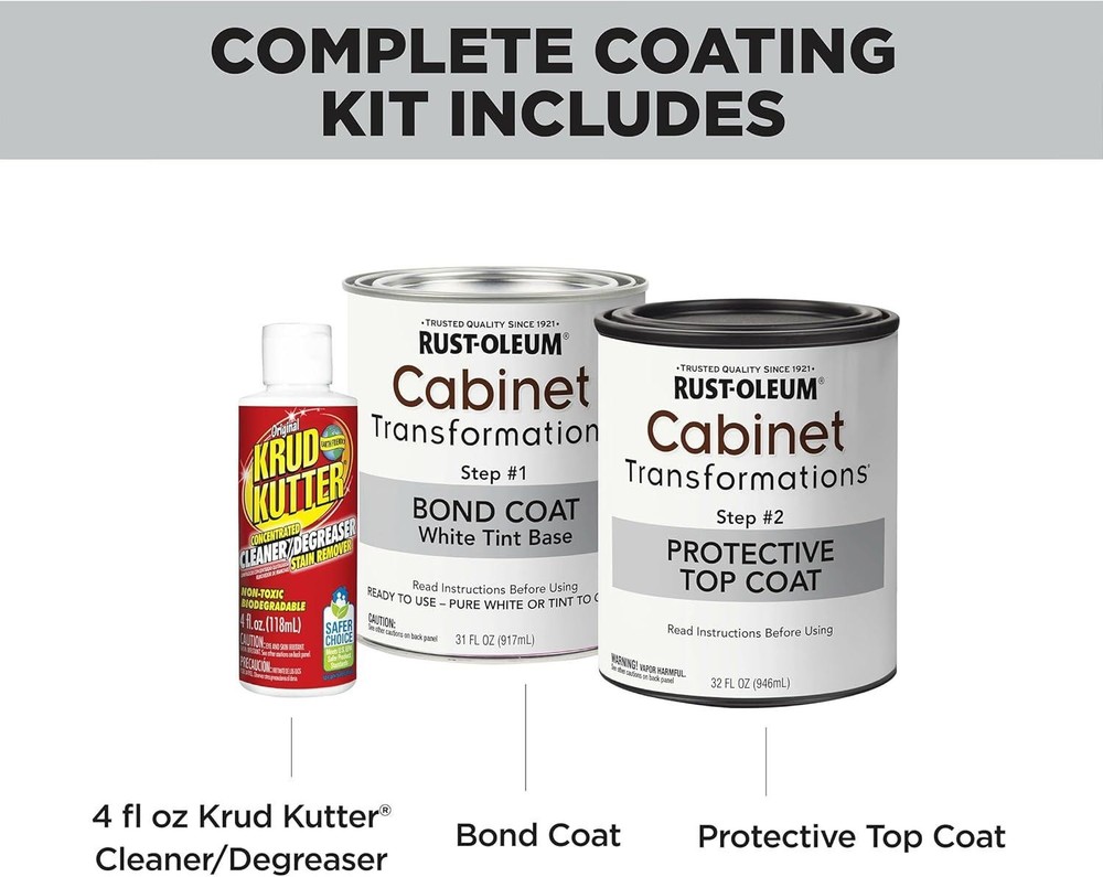 Rust-Oleum Cabinet Transformations Kit, Pure White, Satin - 392915