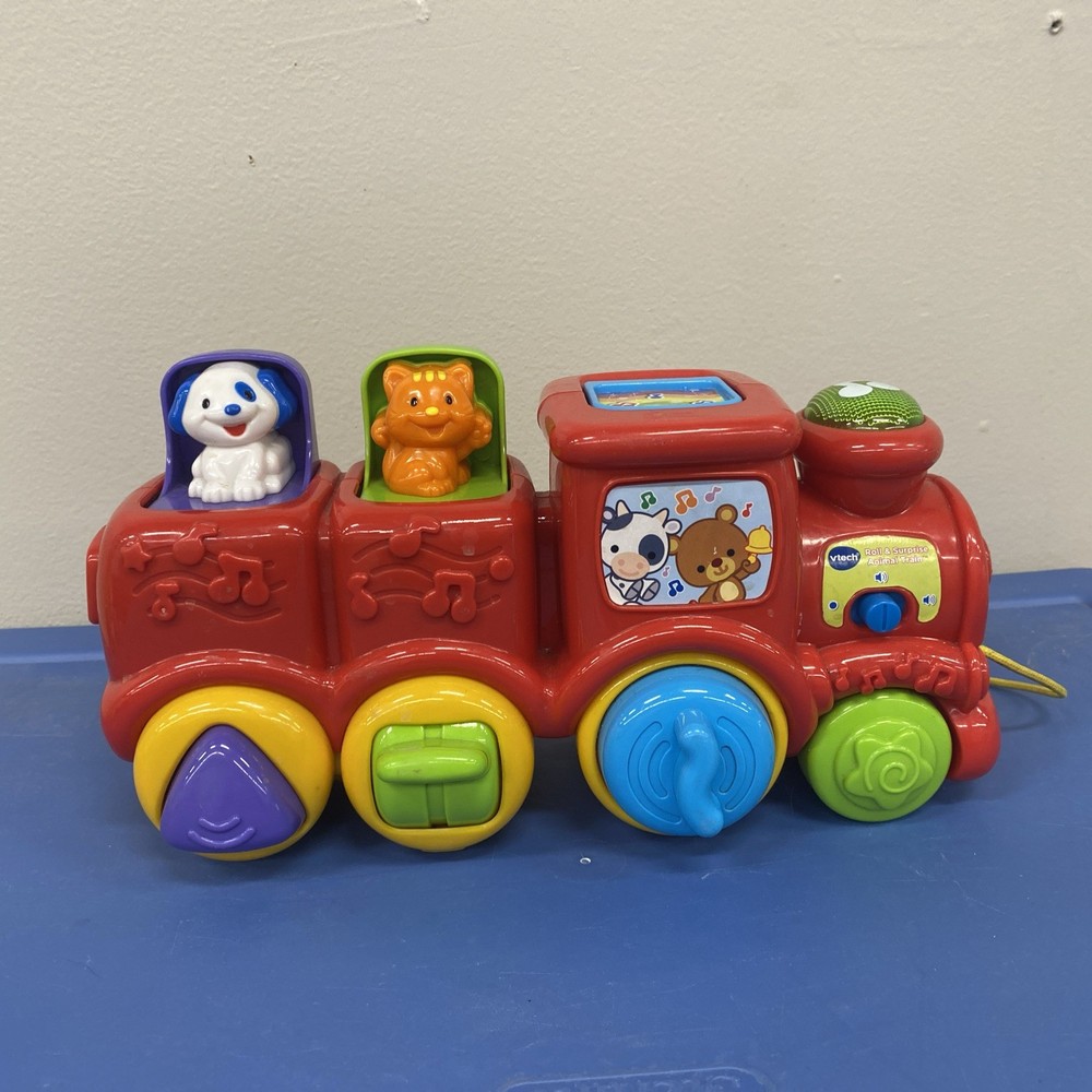 VTech Roll & Surprise Animal Train Music And Pop Ups