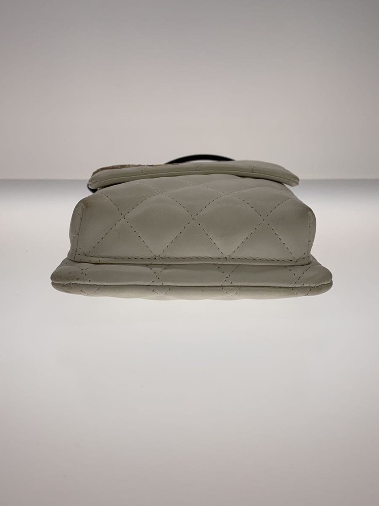 Shoulder Bag Cambon Mini Leather WHT Used