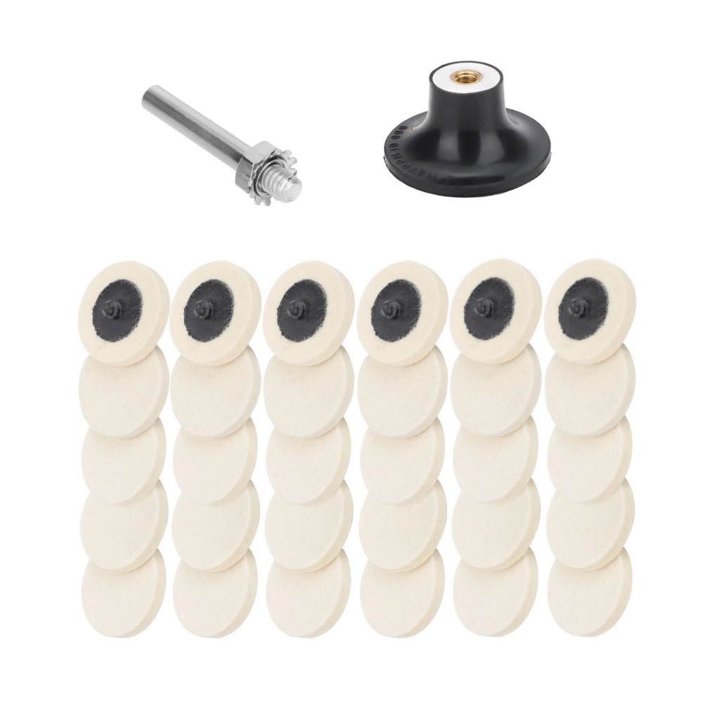Approximately 8mm thick Disc Polishing Buffing Pads Sanding Wheels Holder