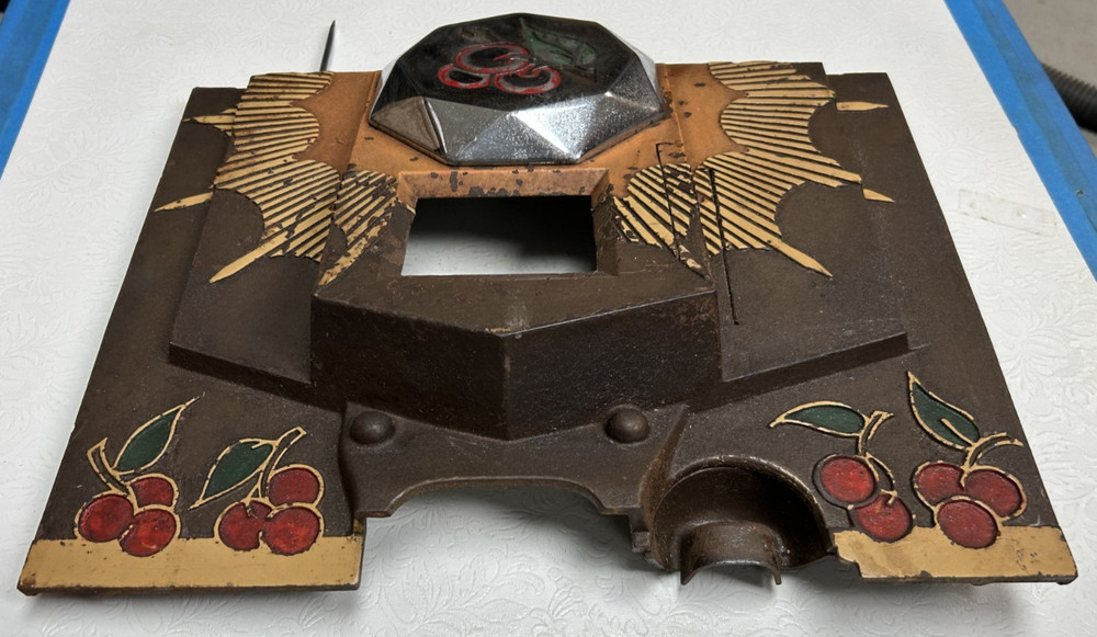Original Mills Bursting Cherry Slot Machine Lower Casting