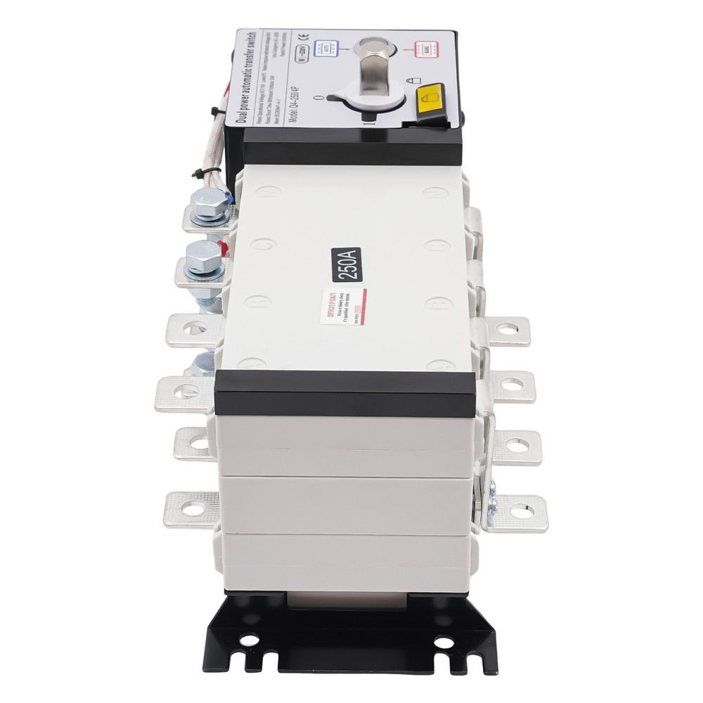 110V Automatic Transfer Switch Dual Power Generator Changeover Switch 4Pole/250A
