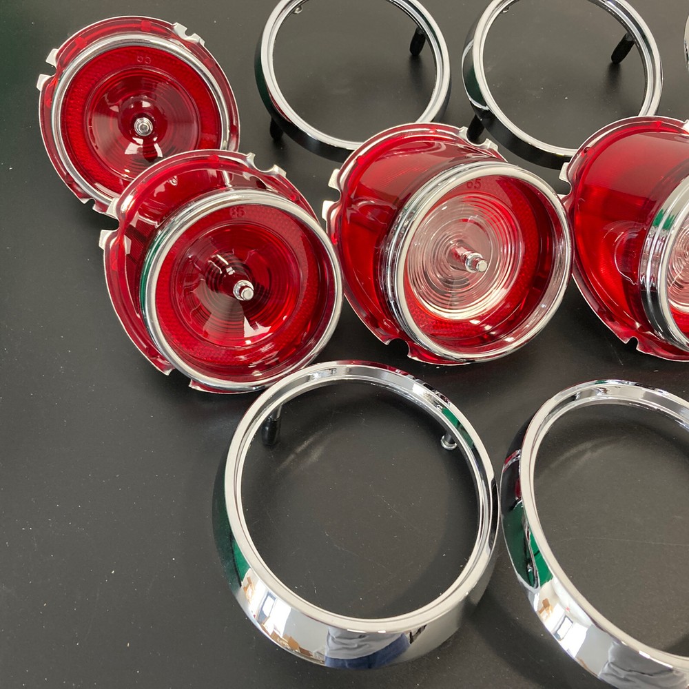 1965 Impala Ful-Size Tail Light & Back up lens Assembly Set