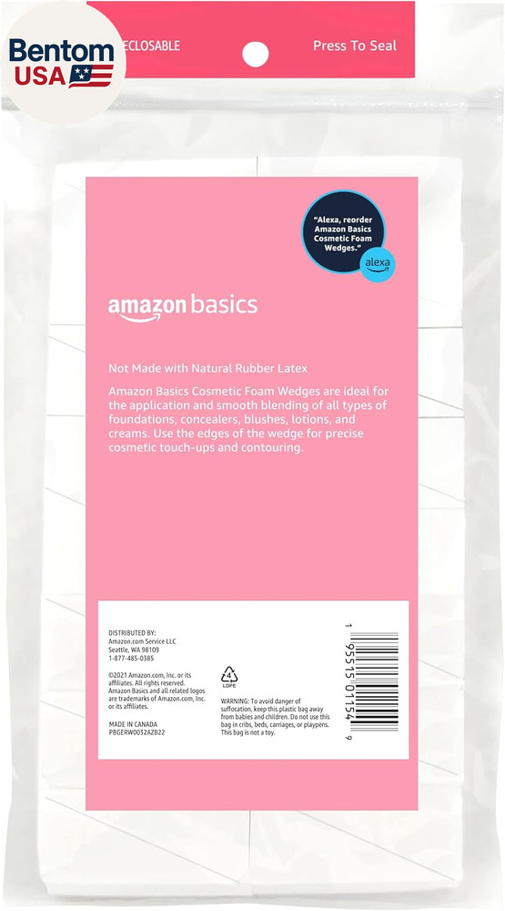 Cosmetic Foam Wedges for Makeup, 32 Count
