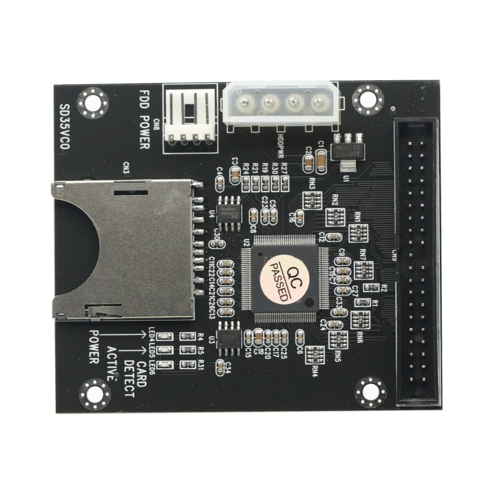 5V for SD Card Module to IDE3.5 40 Pin Disk Drive Adapter Board Riser...