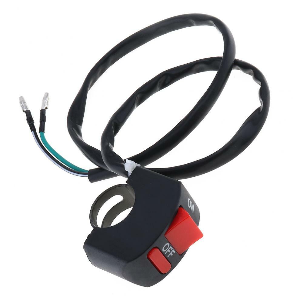 12V-24V Motorcycle Handlebar Switch ON-OFF Button Headlight Flame