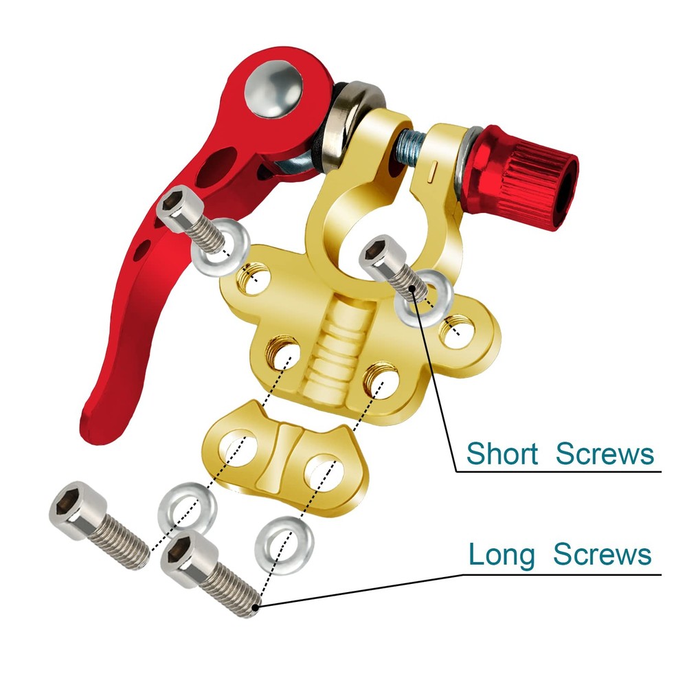 2PCS Battery Terminal Connectors, 4 Way Quick Release Disconnect Copper