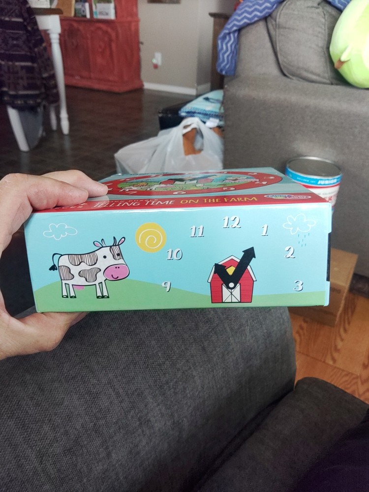 Clock Puzzle Telling Time on the Farm 70+ Pieces Complete