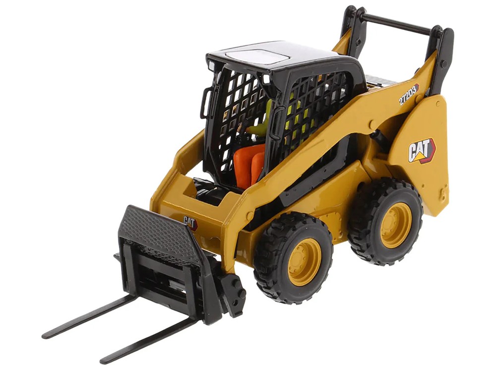 CAT Caterpillar 272D3 Skid Steer Loader with Operator Yellow "High Line" Series