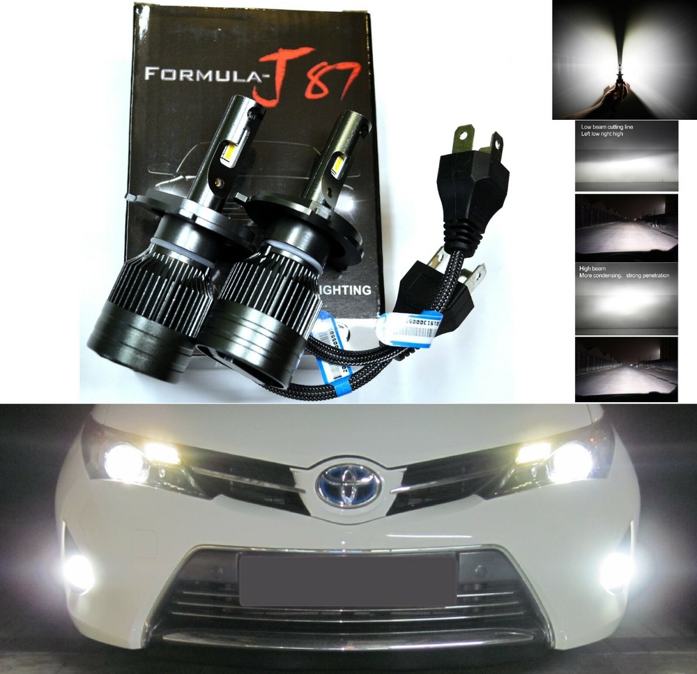 LED Kit G8 100W HS1 5000K White Two Bulbs Head Light Replacement ATV UTV Lamp