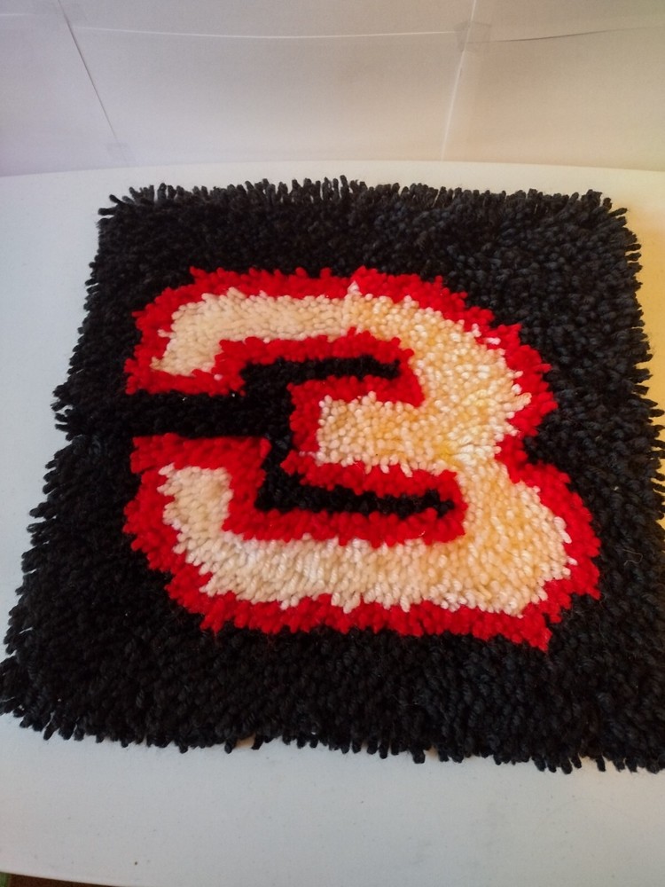 Handmade Macrame Dale Earnhardt Sr. #3 Size 14" x 14"- Used