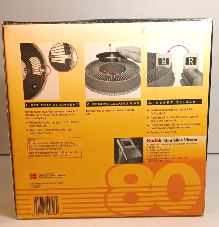 Kodak Universal 80 Slide Tray Black ORIGINAL BOX