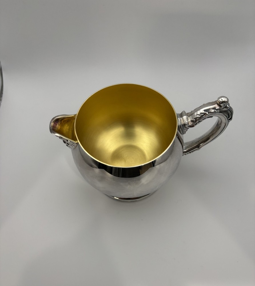 Vintage Oneida Silverplate Creamer Pitcher – Pattern 093 – With Original Box