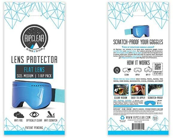 Ripclear Flat Lens Protector Medium x1 Pack