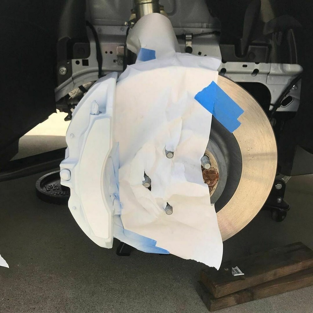 Universal White Coating Paint High Temp Engine Enamel Caliper Brake Rotor Spray